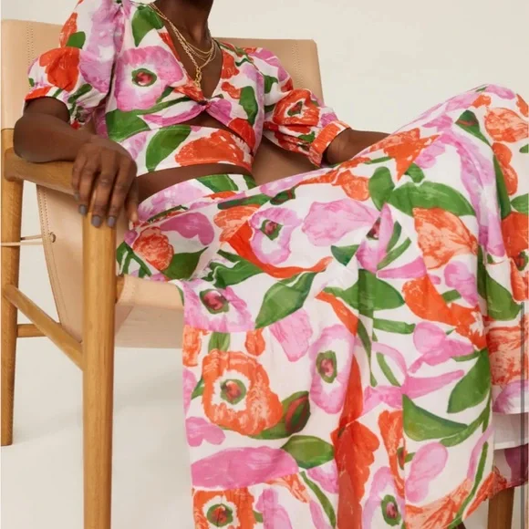 Banjanan Floral Agatha Skirt XL - Picture 2 of 14